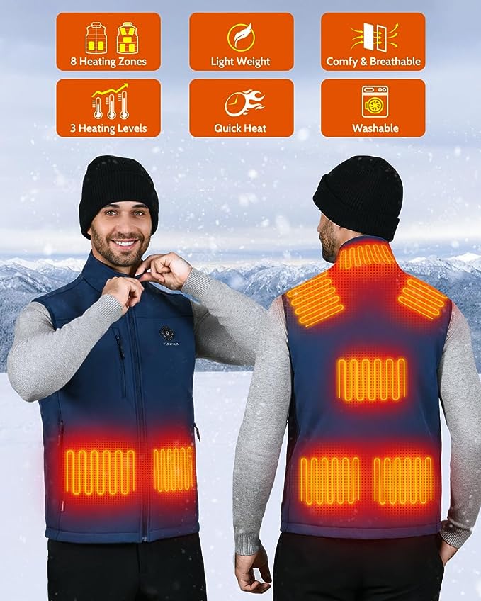 FUNPRO Men's Composite Heated Vest(Without battery)