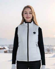 FUNPRO Nylon Heated Vest For Men Women, Smart heated Jacket, 5 in 1 Smart Controller, Lights-out Design,Excluding battery pack